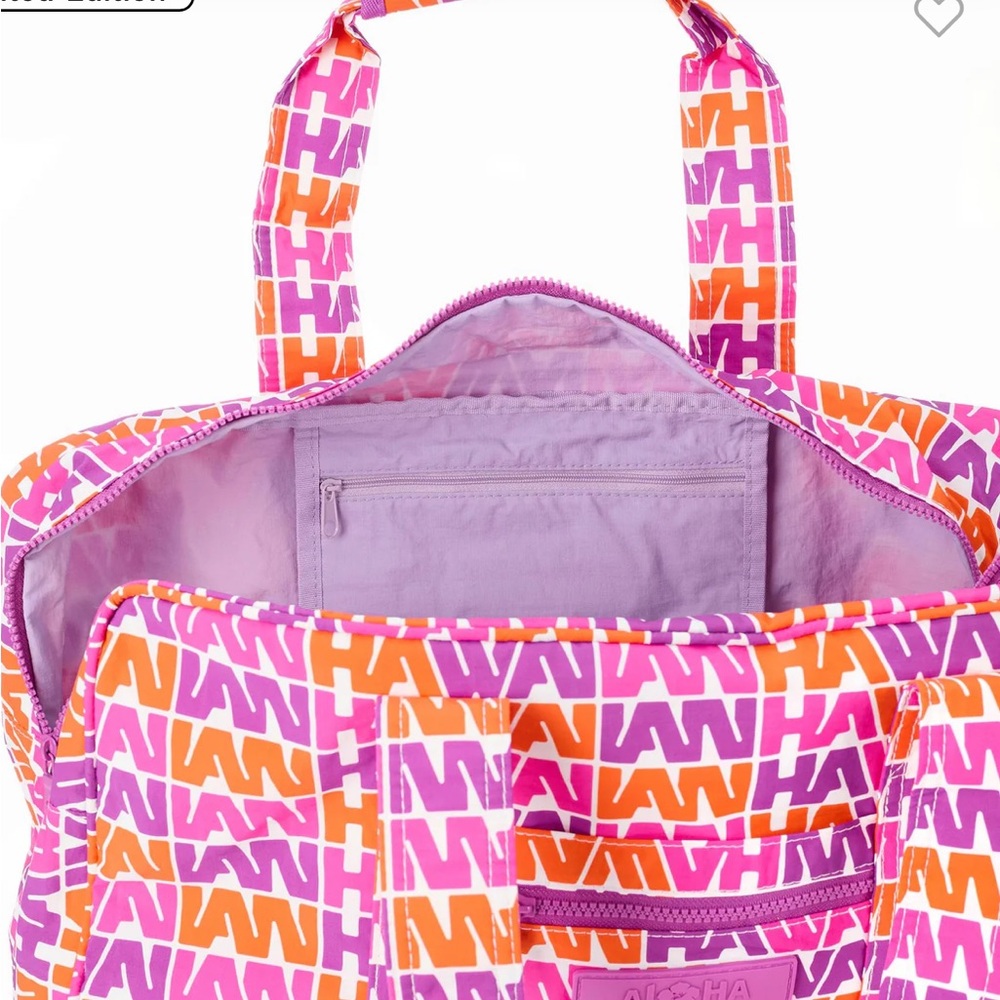 Aloha Collection Vintage Hawaiian Airlines Keep it Light Weekender Travel Duffle - Picture 5 of 12